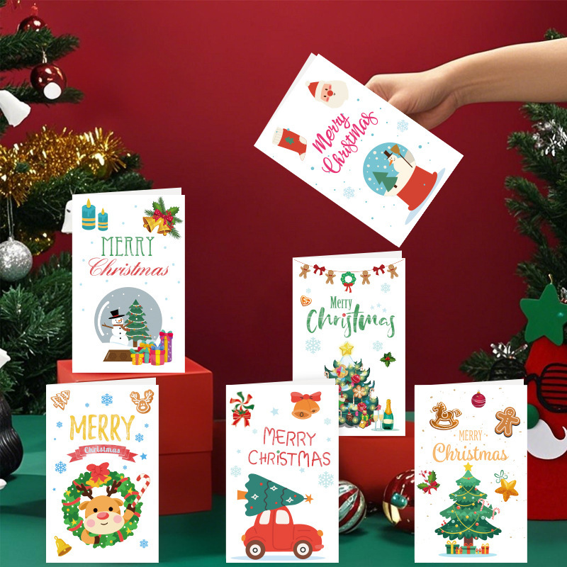 クリスマス用の外国貿易クロスボーダー特別供給クリスマスクリスマスグリーティング漫画かわいいカードクリスマスグリーティングカード工場|undefined
