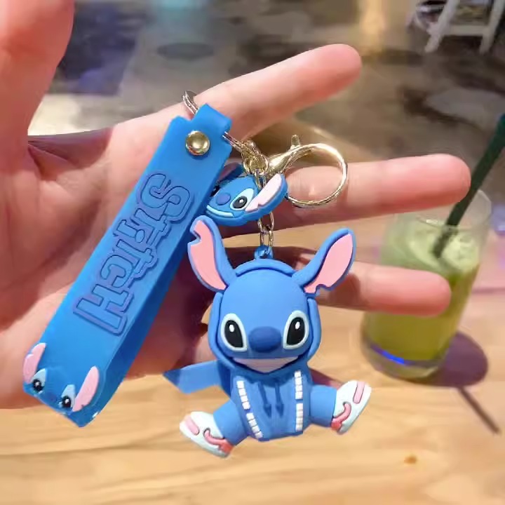 Bolsa puntada adornos muñeca pareja llavero exquisito llavero femenino lindo coche creativo colgante