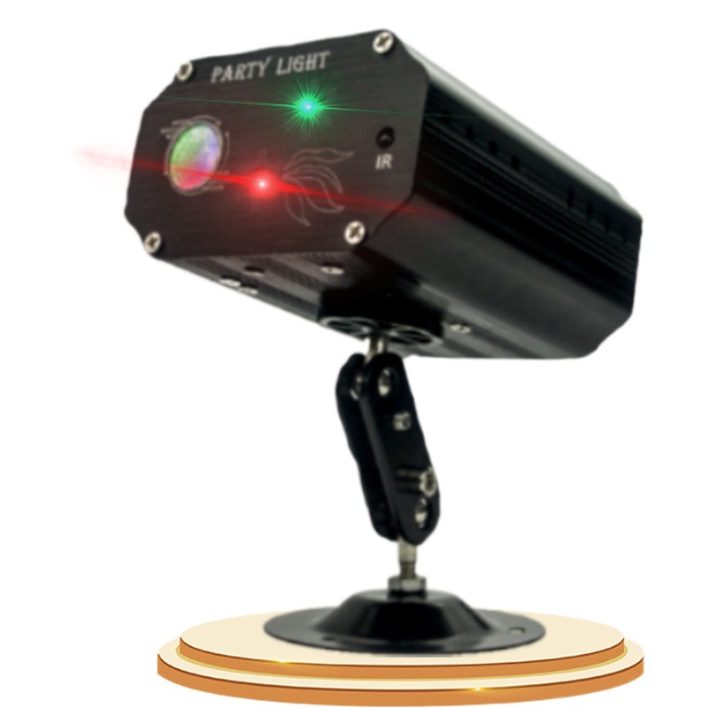 Control remoto LED rojo verde azul luz láser KTV colorido patrón color luz escenario colorido luz láser ESTRELLADO