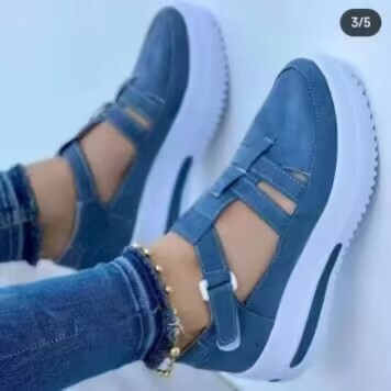 2023 Summer New Foreign Trade Large Size Women's Thick Bottom Hollow Sports Casual Shoes Round Toe Polyurethane Sole 2023 Summer New Foreign Trade Large Size Women's Thick Bottom Hollow Sports Casual Shoes Round Toe Polyurethane Sole
