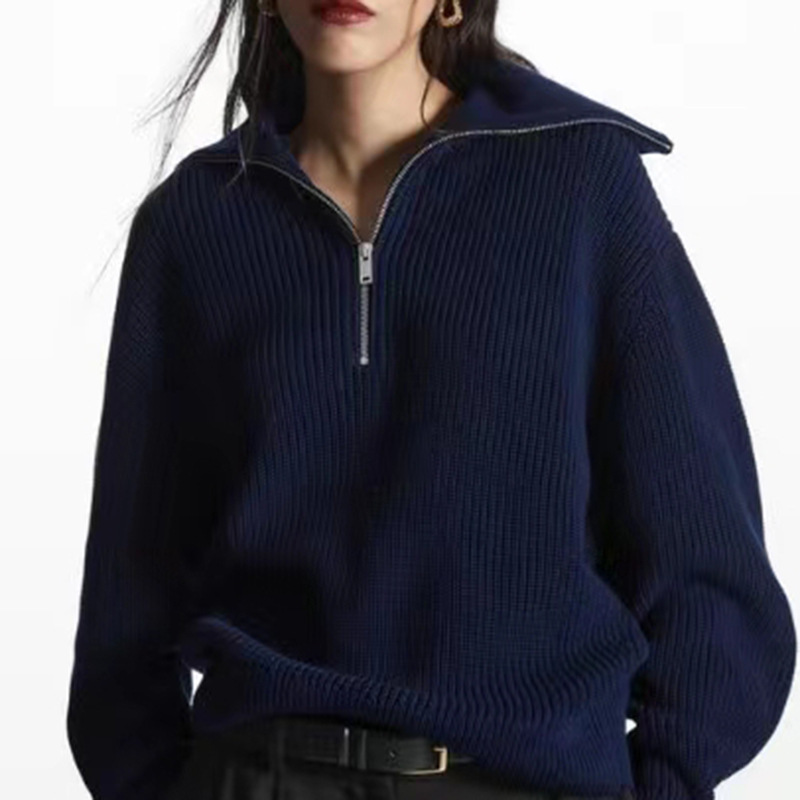 代理平代品質800グラムウール混紡cos風秋冬新作ファッションシンプル女装厚手セーター