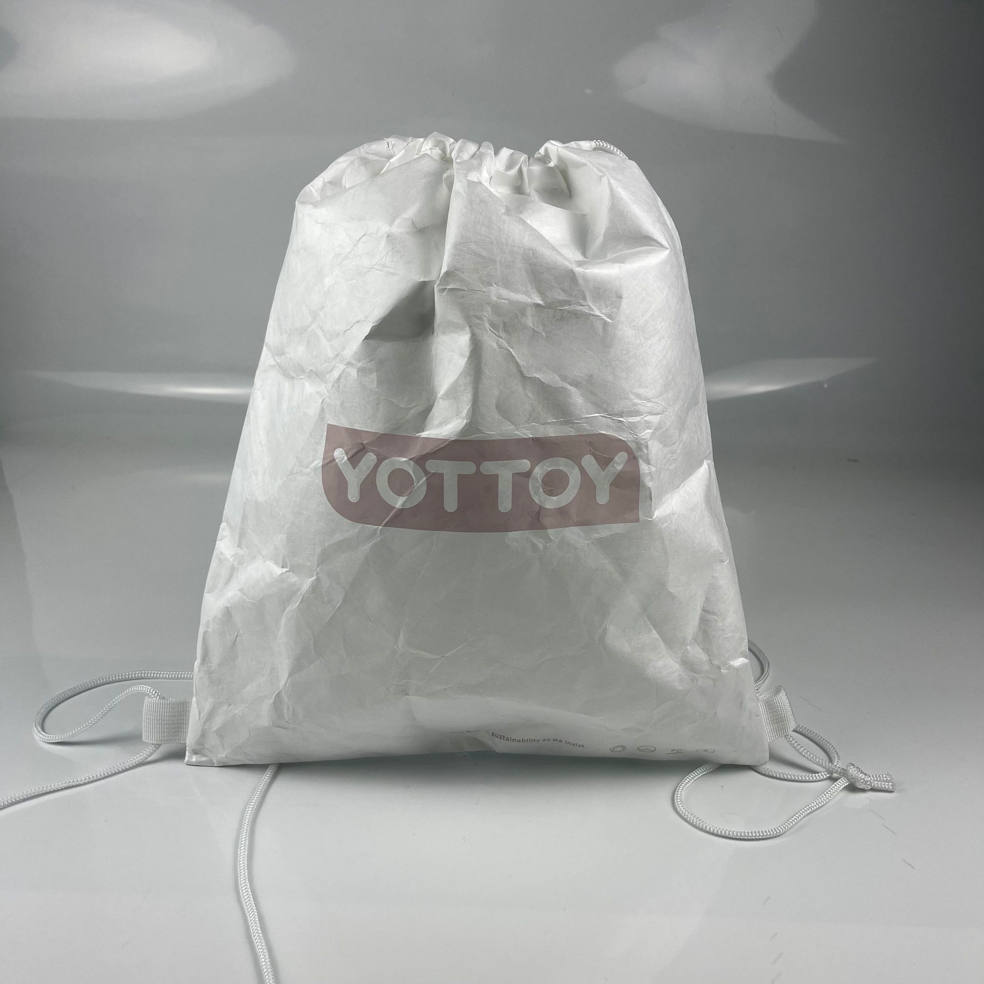 厂家直销杜邦纸拉绳背包袋，撕不烂杜邦纸，可专定LOGO