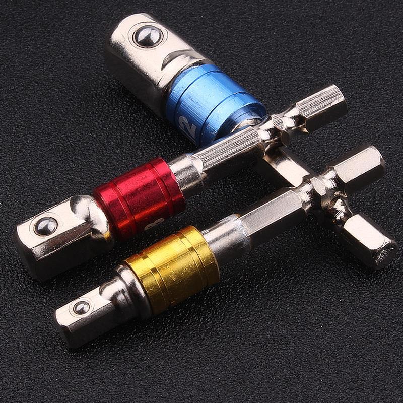 convertidor de llave eléctrica hexagonal convertidor cuadrangular convertidor conector adaptador de manguito conector de tornillo recto de refuerzo