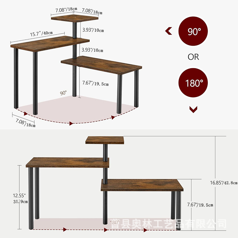 Estante de almacenamiento de condimentos multicapa de esquina de encimera de cocina transfronteriza estante de almacenamiento multifuncional de esquina de baño contra la pared