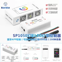 Светодиодный фантомный светильник с контроллером Bluetooth APP sp105e/sp106e/sp107e/sp108e, управляемая одинарная линия