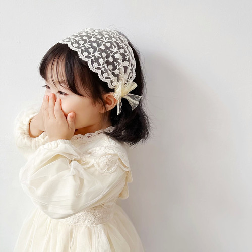 New Korean style retro princess style lace children's flower girl headband hair accessories headdress