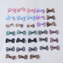 现货2.8cm格子带蝴蝶结儿童服饰配件服装辅料diy毛绒玩具饰品配饰