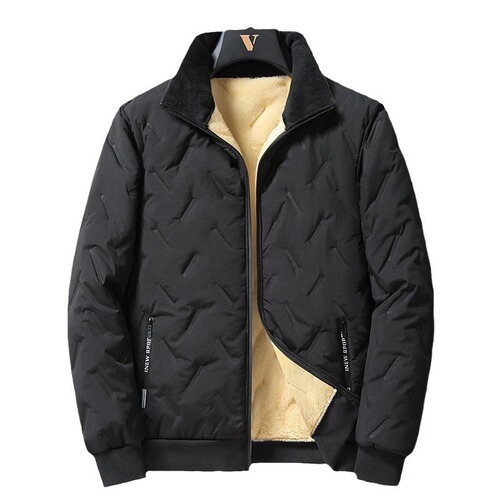 Green and winter warm lamb cashmere cotton coat coat, men's plus cashmere and cotton loose top, warm suit, thick cotton coat
