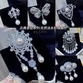 天然珍珠项饰;天然珍珠耳饰;天然珍珠胸饰
