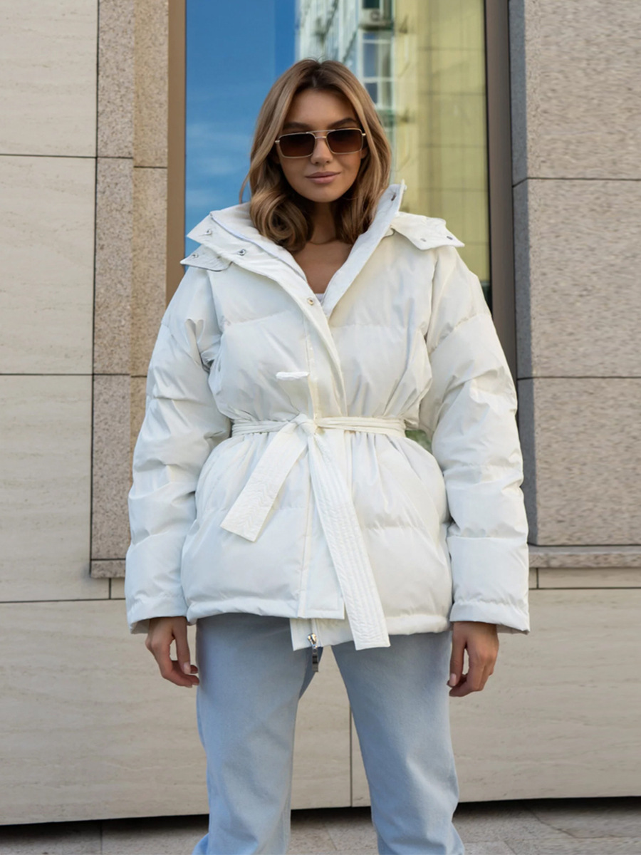 Chaqueta de algodón con capuz transfronteriza Europa y los Estados Unidos 2025 nueva mujer con capuzas gruesa calentamiento con cremallera universal pan