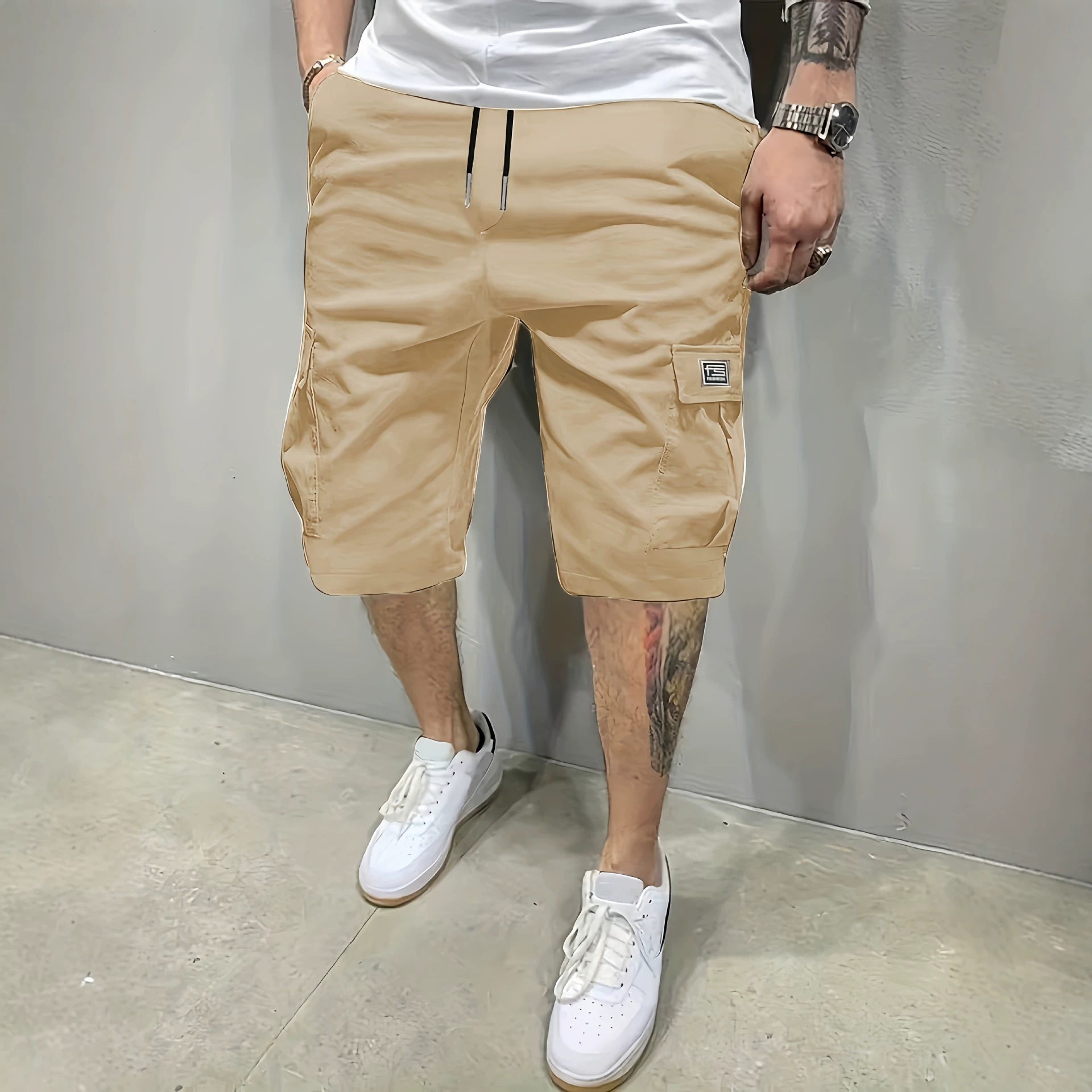 Cross-Border European Size Amazon Independent Site Hot-Selling Summer Men's Shorts, Workwear Five-Pocket Straight-Leg Pants
