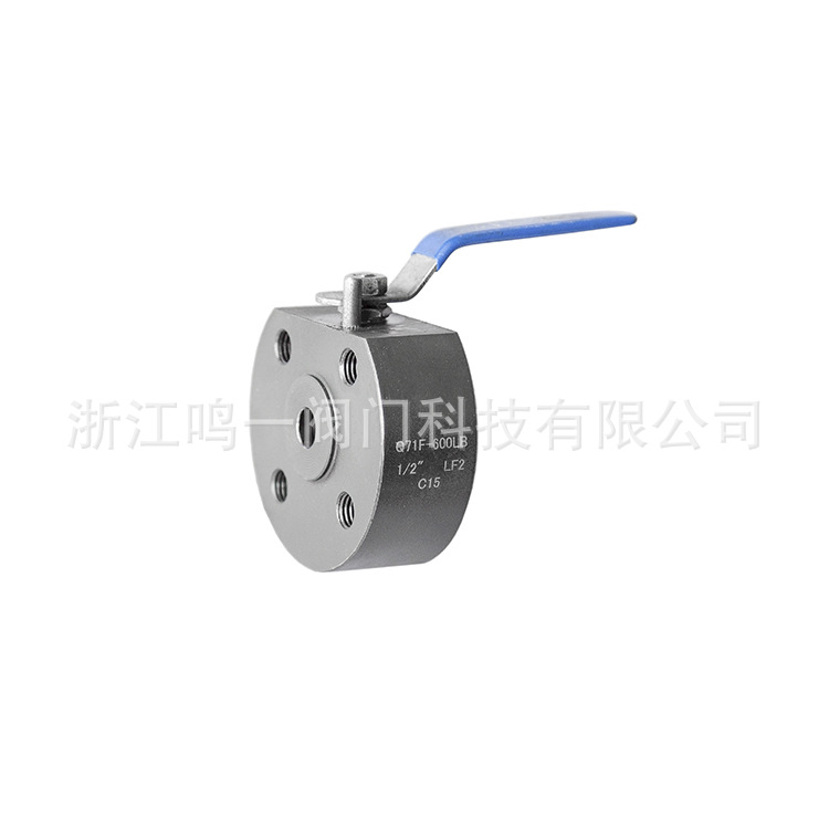 对夹式法兰球阀一片式法兰球阀 锻钢对夹式法兰实心球阀生产 厂家