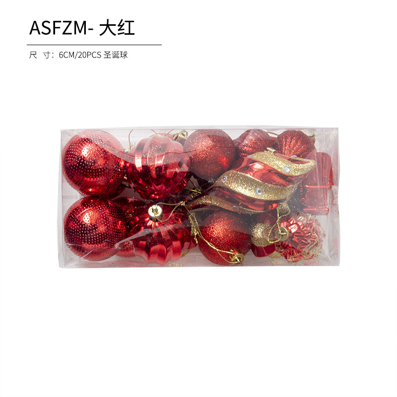 Bola de Navidad árbol de Navidad adornos de decoración colgante de bola de colores accesorios de material de Navidad DIY decoración de Navidad al por mayor