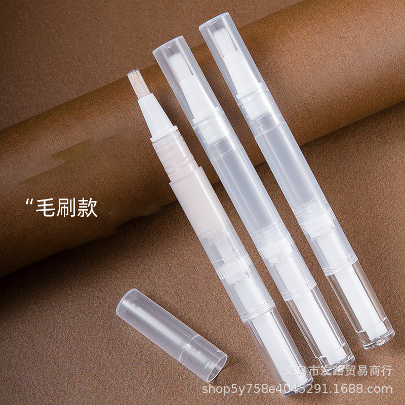 2ml5ml粉底液精油遮瑕真空旋转一次性分装笔甲缘油头皮精华毛刷笔