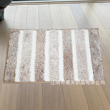 找工厂定制加厚防滑地毯跨境阳粒子染色浴室地垫卧室浴室门口脚垫