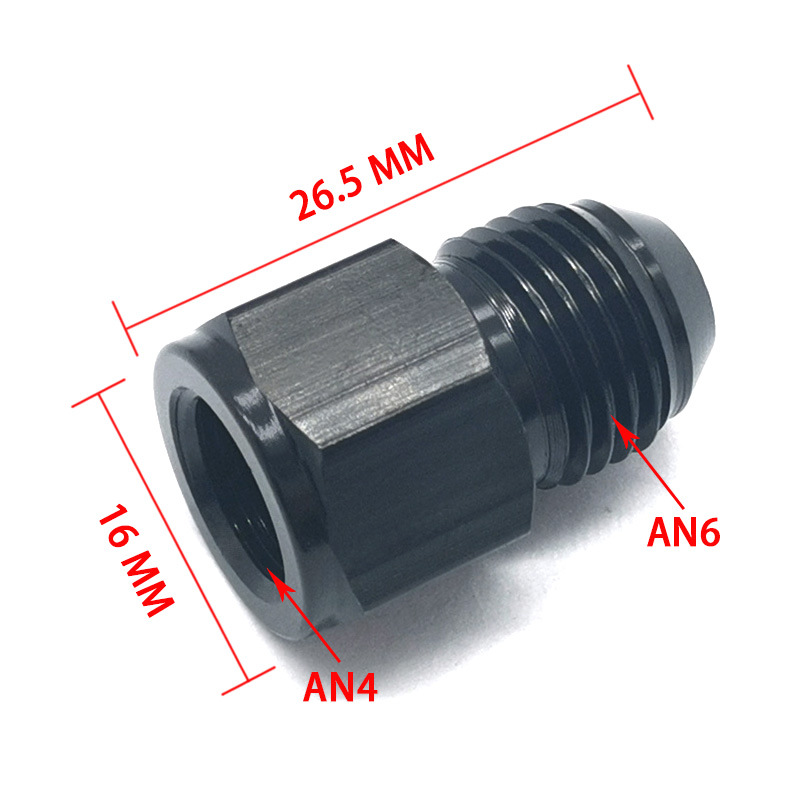 Coche modificado Aluminio AN4 Transferencia interna AN6 Enfriador de aceite de rosca externa Conector de diámetro Adaptador de bomba de combustible Tornillo de conversión
