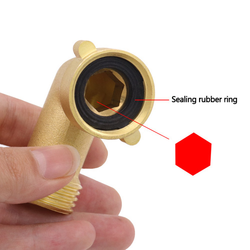 Wholesale garden hose 90 degree elbow connector garden water pipe elbow connector brass elbow movable interface