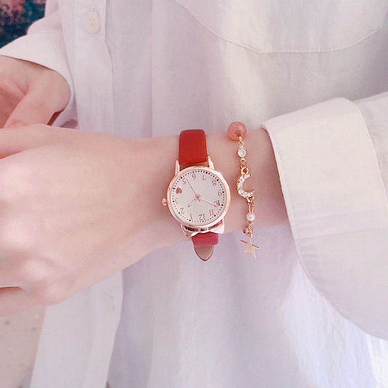Red + bracelet + watch box