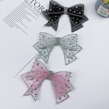 网纱蝴蝶结饰品配件 鞋包袜子辅料装饰扣 DIY手工儿童水钻鞋花