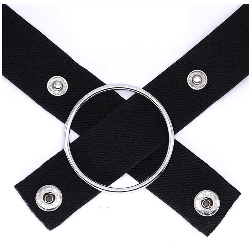 Chastity Lock Auxiliary Strap, Nylon Fixing Belt with Lifting Strap, White — detail image 5