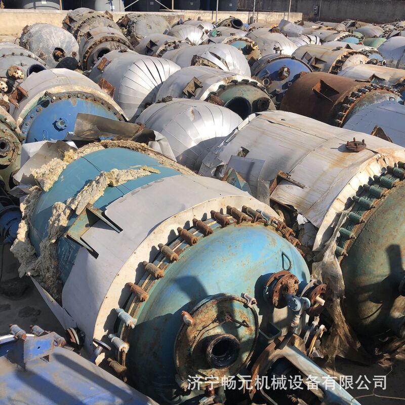 Enamel Reactor Large Industrial Chemical Medicine Corrosion-Resistant Electric Heating Enamel Stirring Storage Tank Enamel Reactor