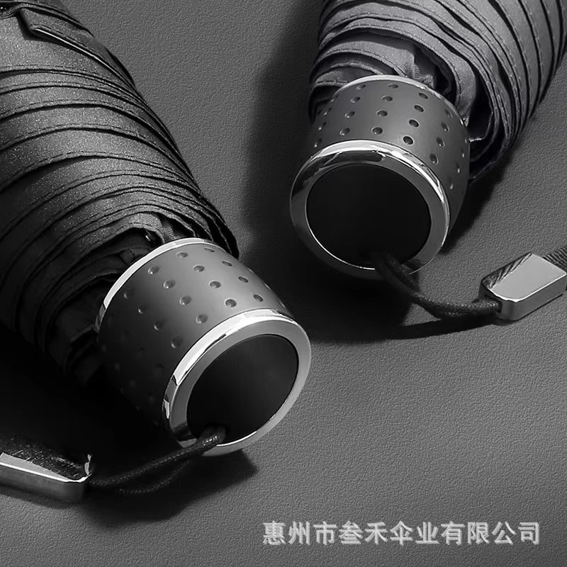 Paraguas de gran tamaño con 50% de descuento, simple, portátil, plegable, reforzado, soleado y lluvioso, mini paraguas de lápiz de doble propósito, se puede personalizar con un logotipo impreso