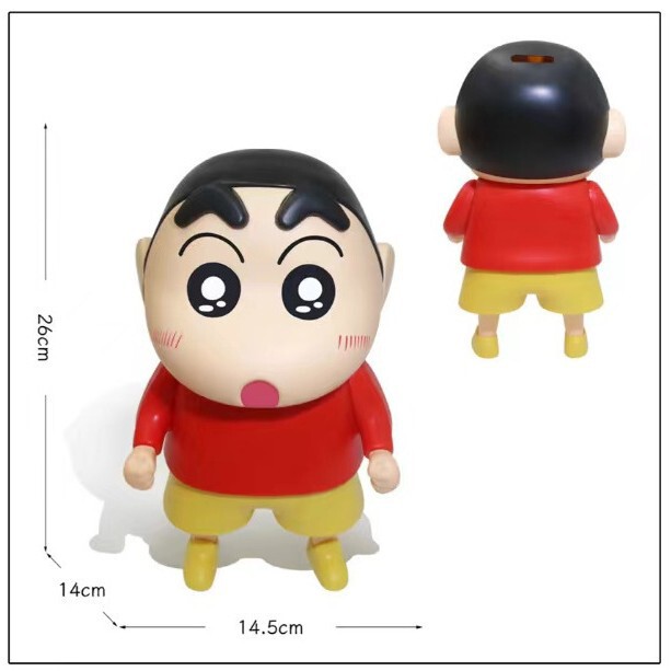 特大クレヨンしんちゃん 26 センチメートルフィギュアリビングルーム女性デスクトップ装飾品トレンディなビニール人形卸売|undefined