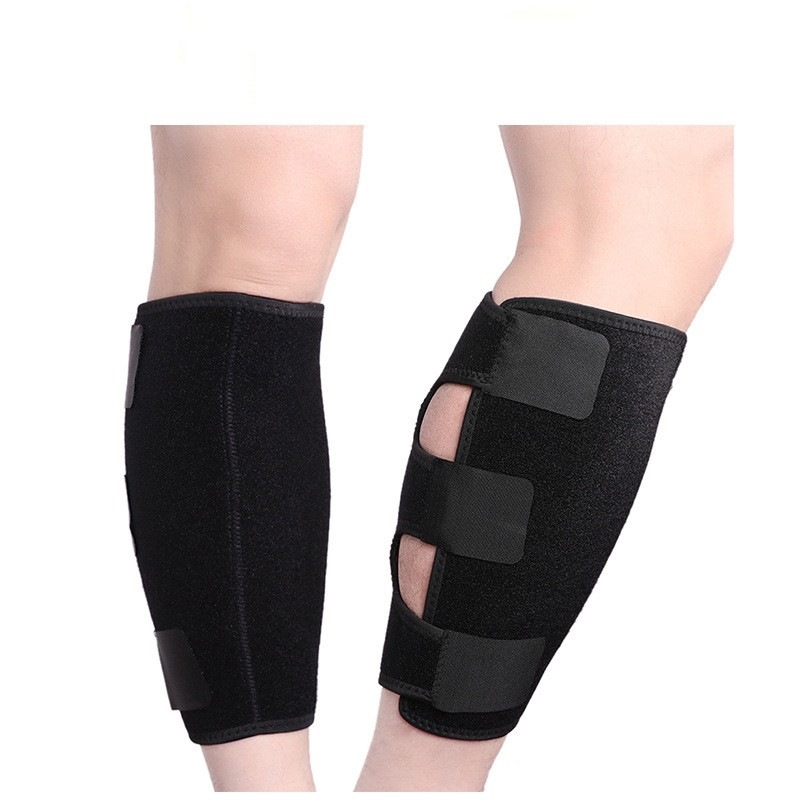 Manufacturer-customized neoprene sports leg guards for basketball, fitness, and cycling, with adjustable tightness and compression