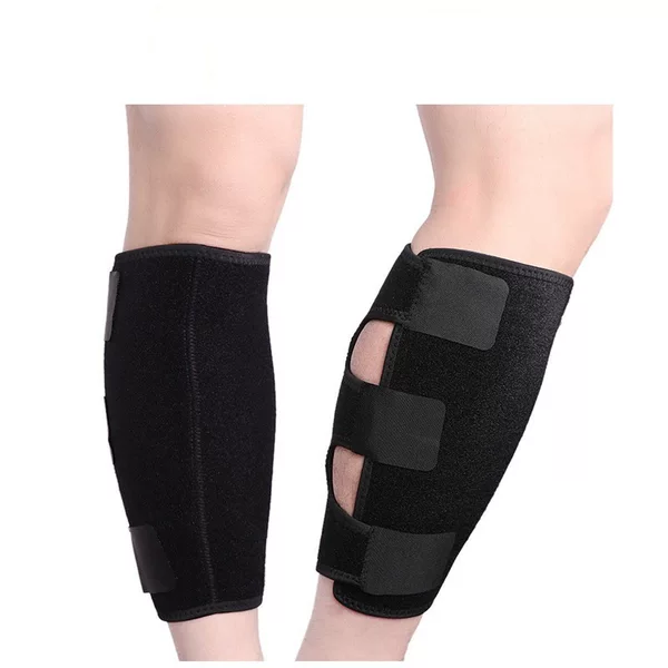 Manufacturer-customized neoprene sports leg guards for basketball, fitness, and cycling, with adjustable tightness and compression