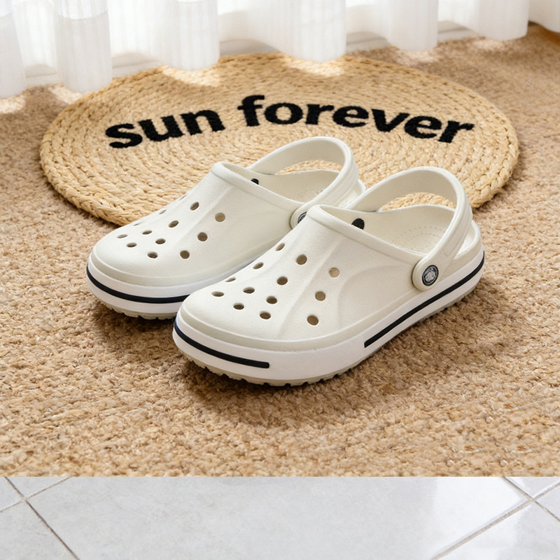 Croos Basic Versatile Clogs Beach Shoes Unisex Couple Slippers Home Bath Original Model