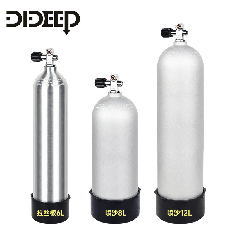 DIDEEP6L8L12L scuba diving high pressure aluminum alloy cylinder with valve head breathing equipment full set