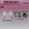 4mm pink diamond ear bone nail single