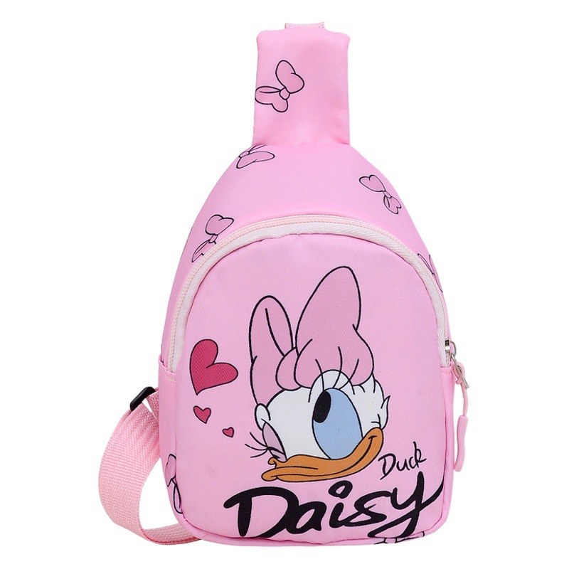 Children's bag boys' crossbody handsome strawberry bear chest bag Korean style small Cross bag cute baby outdoor travel backpack fashion