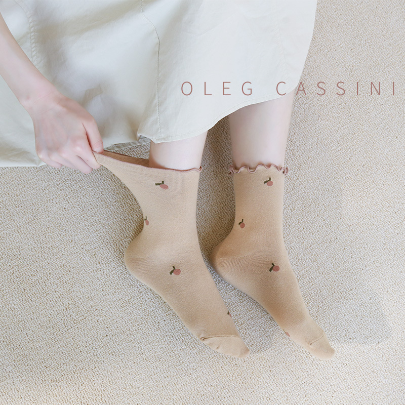 Nuevos calcetines de confinamiento Primavera, Otoño e Invierno posparto algodón peinado transpirable media pantorrilla boca suelta no apretado maternidad sueño mujeres embarazadas Calcetines