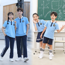 厂家直供夏季小学生校服夏装幼儿园园服儿童班服设计新款运动校服