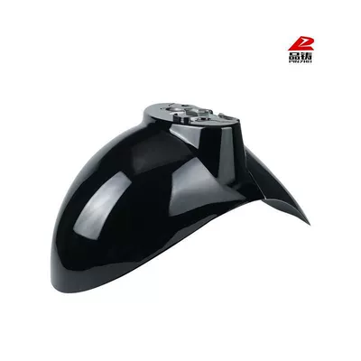 Series Front Fenders, Yadi Front: Electric vehicle fender - no-specifications-thickened-turtle-king-series-front-mudguard-glossy-black