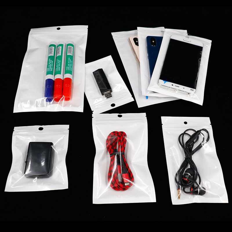 Ziplock Bag Pearlescent Film Yin and Yang Bone Bag Translucent Plastic Bag Mobile Phone Case Packaging Bag Jewelry Bag