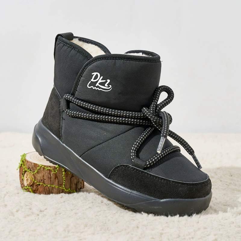 Новые зимние русские зимние ботинки с флисовой подкладкой, корейские хлопковые ботинки для женщин, повседневная фабричная экспортная хлопковая обувь для женщин