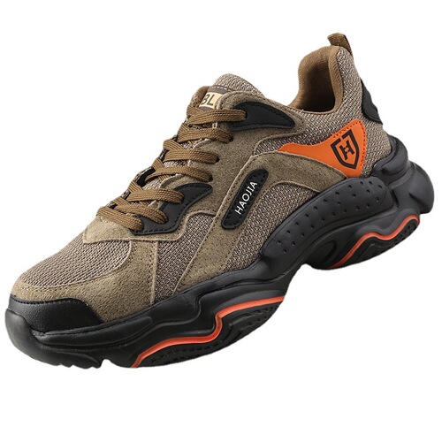 Manufacturer wholesale European standard anti-smash, anti-puncture, wear-resistant, anti-skid labor protection shoes for men, lightweight breathable protective work shoes