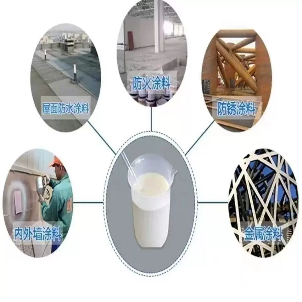 厂家定制707VAE乳液防火涂料建筑内外墙涂料中石化粘合剂苯丙乳液