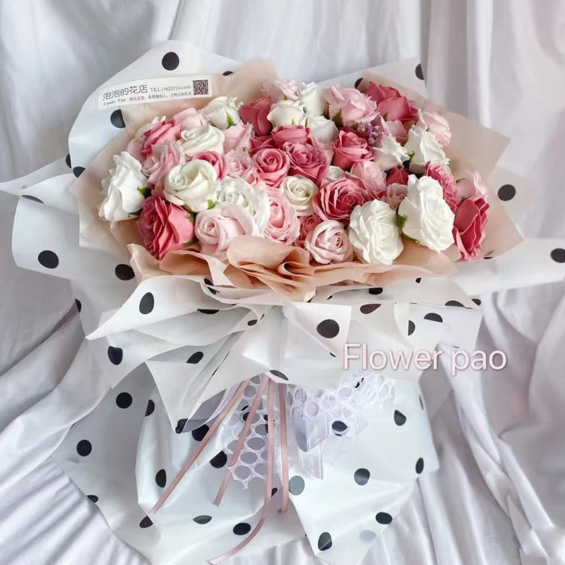 Huaxi Big Dog Ouya Paper Papel de embalaje de flores Paquete de regalo de sentido avanzado Florería Ramo de flores Material de embalaje floral