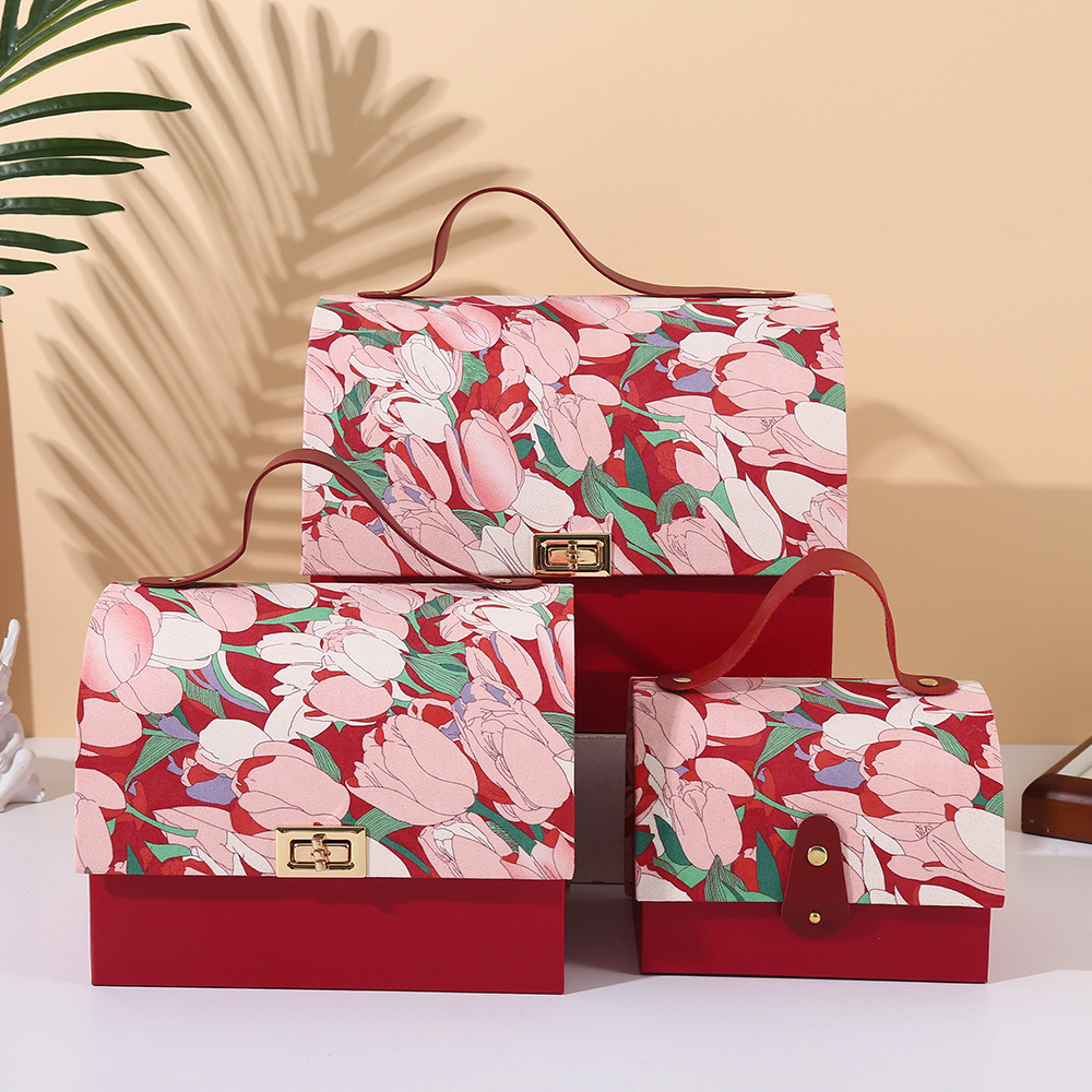 法式郁金香伴手礼盒喜糖高端礼盒高级感伴娘喜糖盒礼品礼物包装盒