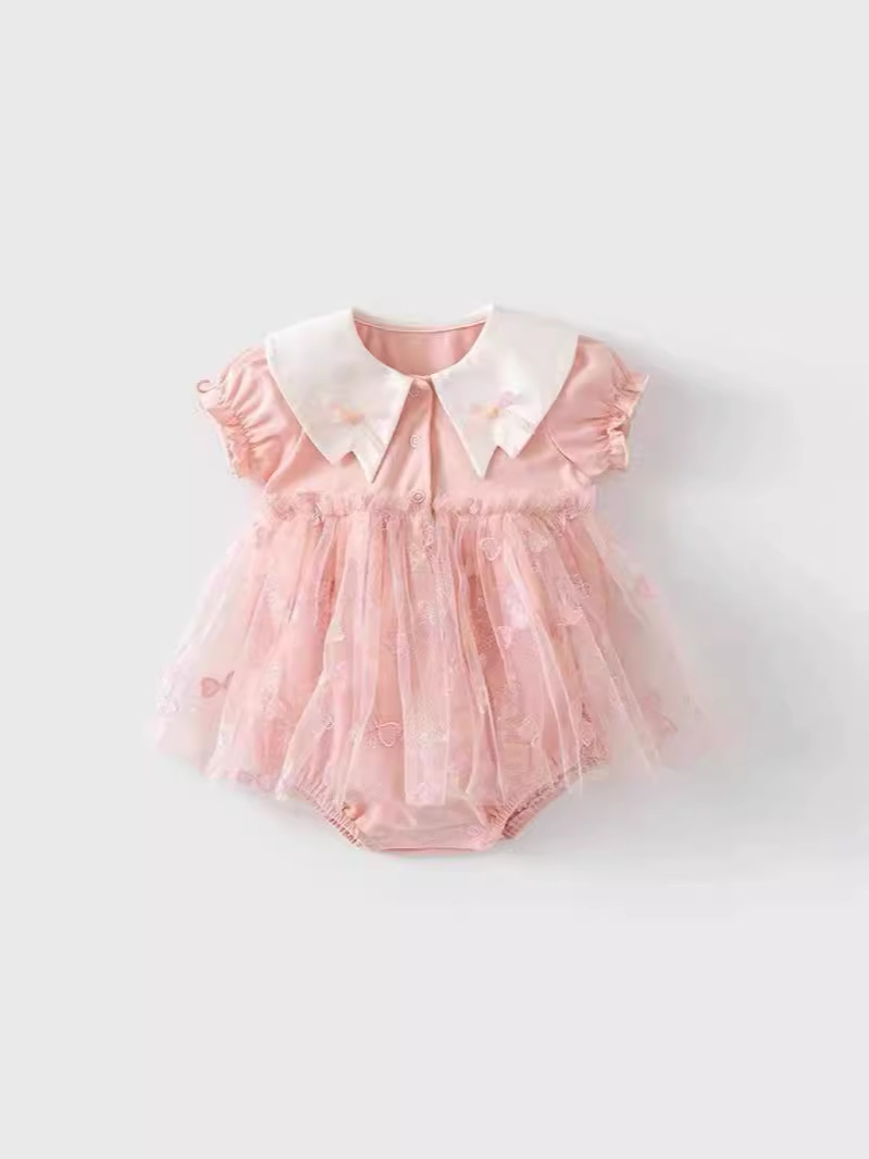 Ropa de verano para bebés, ropa delgada, bebé recién nacido, mono, falda de pedo, princesa súper linda, ropa de luna llena, verano