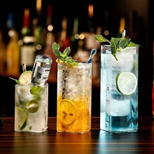 定制高硼硅玻璃方形家用早餐牛奶咖啡杯耐热玻璃水杯单层杯现货