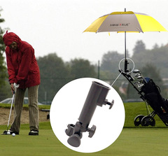 Manufacturer's Golf Umbrella Holder, Plastic Black Adjustable Angle Umbrella Stand, Ball Bag Car Accessory