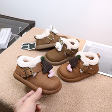 大棉儿童棉鞋2025新款韩版皮面小童保暖鞋男女宝宝鞋5197