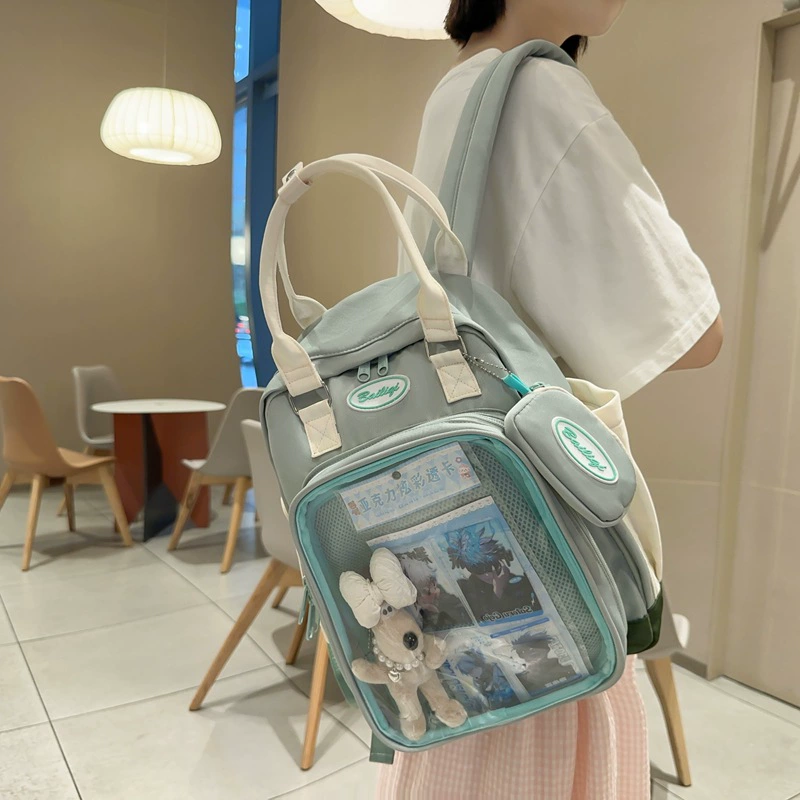 Емкий рюкзак, дышащая сумка, носится через плечо