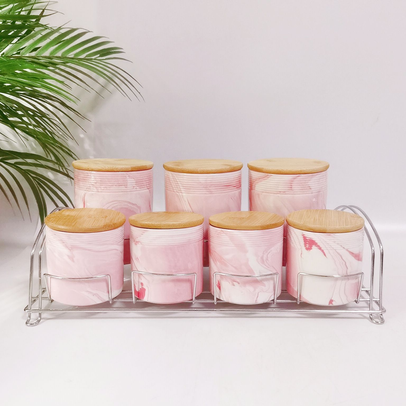 Exportación transfronteriza de cerámica jarra sellada jarra de almacenamiento jarra de cocina condimento tarro de té de almacenamiento de granos