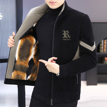 男士外套2025潮流秋冬加厚毛呢夹克青年休闲爆款妮子衣服高端茄克