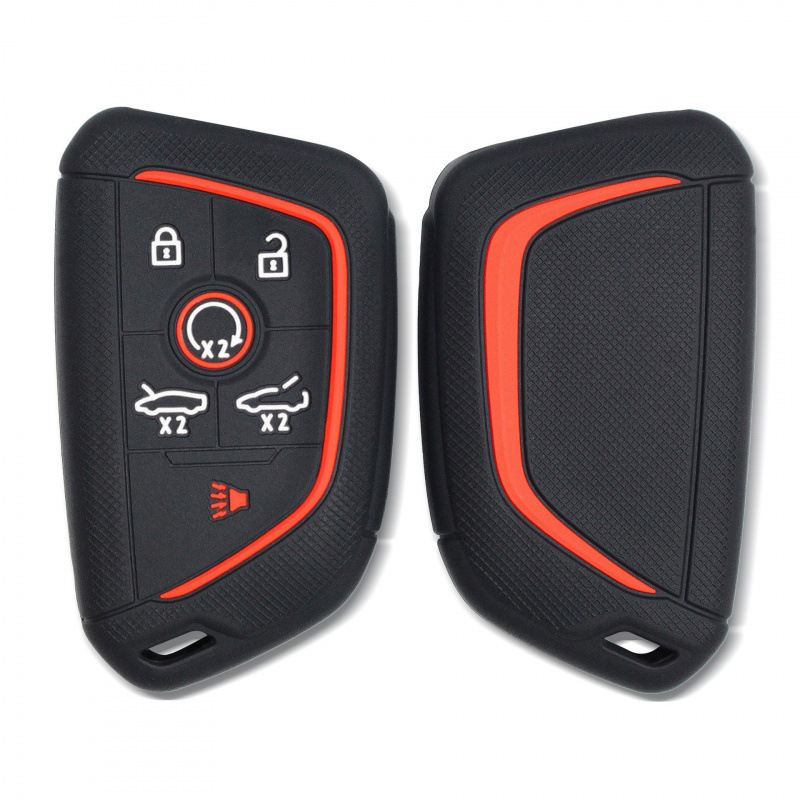 Suitable for Chevrolet Corvette C8 7-key car remote key silicone protective case